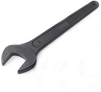 Ringschlüssel, Einzelmaulschlüssel Klemmringschlüssel Schlag-Flachschlüssel for Reparaturen im Freien (22 mm) (Color : Black, Size : 38mm)
