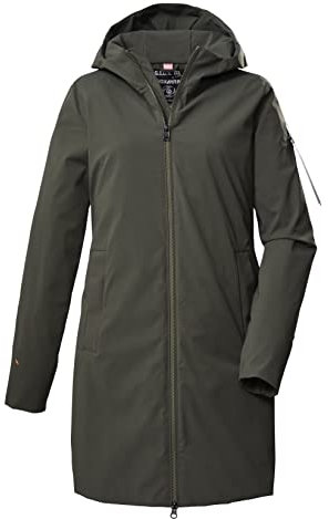 G.I.G.A. DX Women's Parka funzionale casual/parka con cappuccio GS 154 WMN PRK, olive, 46, 39328-000