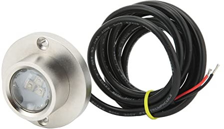 Boots-Unterwasserlicht, Marine-Unterwasser-LED-Licht DC 12V 24V Edelstahl Universal Passend für Boot Yacht Waterside Lighting (Weiß)