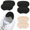 Flintronic 3 Paar Sneaker Reparatur Patch, Fersen Patch, Schuhe Ferse Reparatur Sneaker, Leder Fersenschutz, Fersenpolster Reparatur für die Meisten Arten, Verdicken, Schwarz + Haut-Rosa