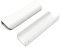 goldenwarm 10Pack 128mm Cabinet Handle Aluminum Finger Edge Pull Curved Profile Handle Concealed Furniture Handles Modern Drawer Handle, White