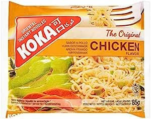 Koka Oriental Style Instant Noodles - Chicken Flavour - Pack of 30 | Quick and Delicious Snack or Meal | 85g Each