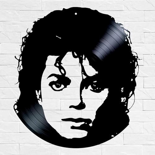 VINY WOODY Vinyl-Wandschmuck Gesicht des Königs der Popmusik Sänger, Komponist, Produzent und Tänzer Amerikaner