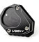 ZESIDIMO Caballete de motocicleta para moto Guzzi V85TT V85 TT V 85 TT 2020-2022 2021 Accesorios de motocicleta Extensión del soporte lateral Caballete placa V 85TT (negro)