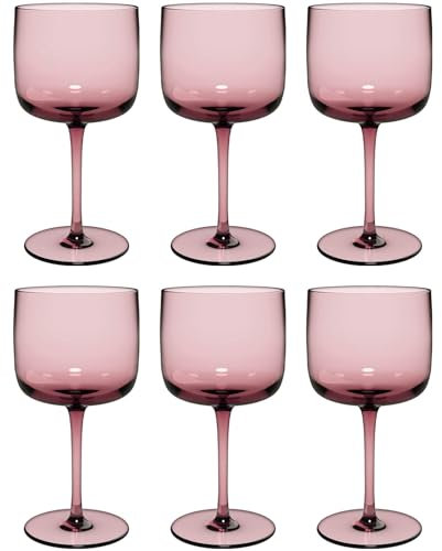 Villeroy & Boch Like Grape Weinkelch Set 6 teilig, Farbglas traube, Füllmenge 270 ml