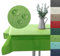 Nappe d'extérieur - Imperméable - Résistante aux intempéries - Antidérapante - Lavable - En mousse souple - Pour jardin, balcon, camping, fête - Décoration de table - Vert clair - 110 x 140 cm -