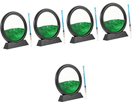 5 pièces 3D peinture au sable sablier accents de maison décor décoration de la maison peinture de sable mouvant décor peinture au sable sablier orner le sable en mouvement art photo cadeaux bureau