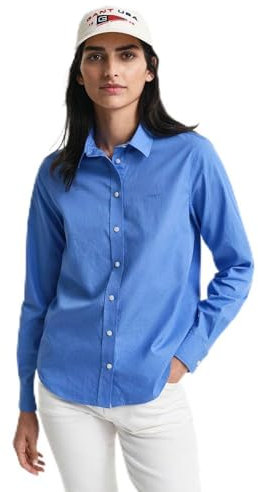 GANT Damen REG POPLIN Shirt Bluse, Sailor Blue, 42