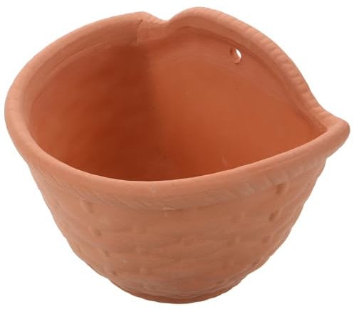 Milisten Vaso per piante in ceramica da parete Vaso da giardino Vaso per orchidee Vaso idroponico Vasi da appendere alla parete Vaso in terracotta Vaso per piante da appendere Fioriere da parete