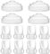 8Pcs Duckbill Valves and 4Pcs Silicone Diaphragm Compatible with Momcozy M5, Replacement M5 Pump Parts Accessories Made by Tbuymax, Not Original Momcozy Pump Parts