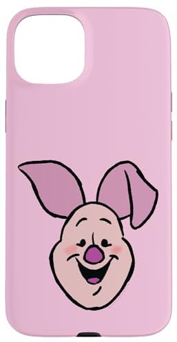 iPhone 15 Plus Disney Winnie the Pooh Piglet Happy Big Face Costume Case