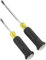 Klein Tools 85442DD Screwdriver Set, Demolition Driver, 1/4-Inch and 5/16-Inch Keystone Tips with Plated Metal Strike Cap, 2-Piece