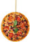 Weihnachtlicher Baumschmuck, Pizza Anhänger Dekoration, Weihnachtsdekorationen, Niedliche Lustige Acryl Pizza Dekoration, Christbaumkugeln Weihnachtsschmuck
