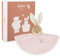 KALOO - Doudou Rond en Forme de Lapin - Rose - Style Vichy - Taille 24 cm - Peluche Douce et Moelleuse pour Bébé - Compagnon Tendre Dès la Naissance - Idéal Cadeau de Naissance - K214016