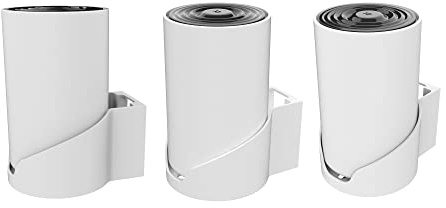 Aokikeisu Wall Mount Holder for TP Link Deco X68/X80/XE75/XE75 Pro Home WiFi Systems,Wall Mounting Bracket, Plastic Stable and Protective Holder for WiFi 6 Systems (White, 3 Pieces)