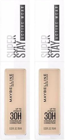 Maybelline New York Super Stay Active Wear Concealer Nr. 15 Light, 10ml (Packung mit 2)