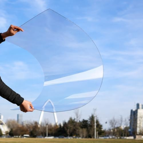 KUKIXKK Polycarbonat-Gewächshausplatten, transparente Polycarbonatplatten für die wetterfeste Selbstmontage von Garten- und Gewächshausabdeckungen, Glasersatz(Clear,1.8x4m/6x13.1ft)