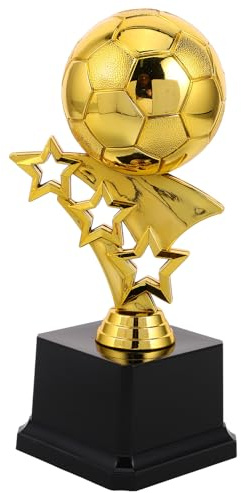 Didiseaon Coppa da Calcio in Plastica, Design Creativo a Forma di Scarpino Dorato, Premio per Giovani Atleti, Decorazione per Cerimonie e Casa