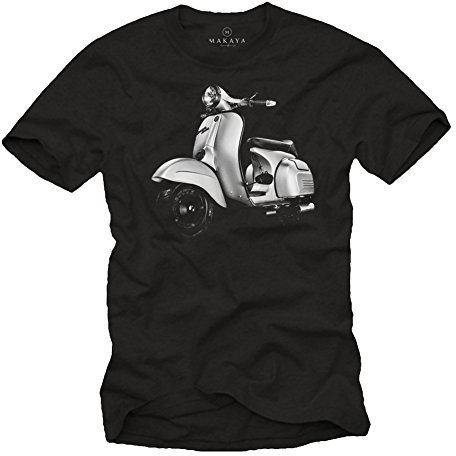 Cooles Roller T-Shirt für Herren schwarz Bedruckt mit 125er Special Zubehör Größe XL