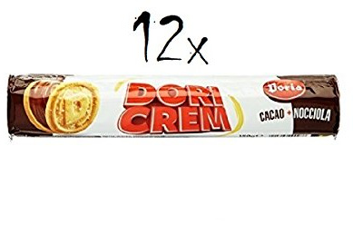 12x Doria Kekse Doricream schoko kekse kakao + Haselnüss cookies biscuits snack