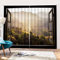 SK Studio 2er Set Verdunklungsvorhang Blickdicht Vorhang Wasserdicht mit Waldlandschaft Baumpfad Blauer Ozean Muster für Schlafzimmer Wohnzimmer Stil 4, 140x210cm