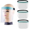 3 Stück Anti Fog Gesichtsschutz Schutzvisier Face Shield Visier Augenschutz Gesichtsvisier Schutzschild Gesichtsschutzschild