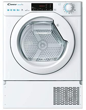 Candy Smart Pro BCTD H7A1TE-S Secadora bomba de calor, Secadora integrable, 7Kgs, Cajón Easy Case 5l, Wi-Fi, Planchado fácil, Certificado Woolmark, 67dba, Clase A+