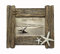 maritime Holz Serie Shabby ┼ Bilderrahmen diverse Ausführungen ┼ Holz Boje ┼ Leuchtturm ┼ Anker (Bilderrahmen Shabby mit Seestern 22x19x6cm)