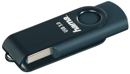 Hama USB Stick USB 3.2 Gen 1 (128 GB, 90 MB/s, USB-A Speicherstick, mit Öse für Schlüsselbund, Karabiner etc.) Petrolblau