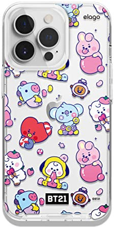 elago BT21 Hybrid Hülle für iPhone 13 Pro 6,1 Zoll, MagSafe Charger Kompatibel, Offizielle Ware (7Flavors)