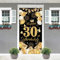 Banner 30 Geburtstag, 30. Geburtstag Deko Schwarz Gold, 30 Geburtstagsbanner, 30. Poster Hintergrund Banner, Deko 30. Geburtstag Männer, Geburtstag Poster Hintergrund für Frauen Geburtstagsdeko