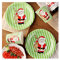 ORTOLY Juego de vajilla Piezas Papel Papel Vajilla Conjunto Navidad Placas Placas Tazas Suministros for Piedra de Vajilla for Bodas Año Nuevo Eva Juego de Platos (Specification : 4#Set-10 pcs Each)