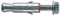 Fischer Tasselli in Acciaio per Carichi Pesanti SLM 20 V con Vite Bullone Testa Esagonale (5 Pz.)