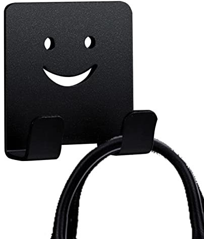 Aufhängehaken Kleber, Wandhaken zum Aufhängen Heavy Duty zum Aufhängen, Smile Face Aluminium Hängen Wandhaken, Kein Werkzeug Wandhaken Zum Aufhängen Von Dekorationen In Wohnräumen, Küchentür Huiba