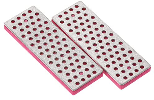 PATIKIL 2Pack 70mm 500 Grit Fein Ski Snowboard Diamant Steine Ski Kantenschleifer Diamant Kantenfeile Snowboard Schleifscheibe Fuchsia