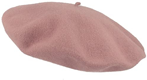 Breiter Grand béret pour femme - 100 % laine - 29 cm de diamètre - Doux