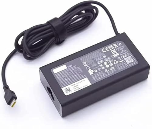 100W USB C Ladegerät Typ-C 20V 5A Adapter Kompatibel für Lenovo ThinkBook 14 16 IdeaPad 720 Y400 Y500 P580 P500 Yoga 370 X280 X390 X395 C740 X9000 Laptop Netzteil