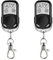 ATEC - Telcomando Universale Long Life a Frequenza Fissa 433,92 MHz con 4 Pulsanti e Batteria 12V NON Idoneo per Rolling Code (2 Pezzi)