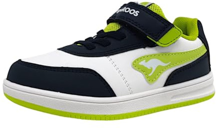 KangaROOS Jungen Unisex Kinder K-CPI Tive EV Sneaker, dk Navy/Lime, 29 EU