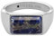 FOSSIL Herren All Stacked Up Edelstahl Siegelring, JF04726040