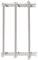 Handtuchhalter Ausziehbar 43-78CM Edelstahl Ohne Bohren Handtuchstange Wand Wandregal Geeignet für Badezimmer küche badetuchhalter (Silber 3-Schicht)