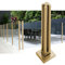 PRGBFNK Zapfenpfosten aus Glas für Außenterrassen, Gold, Edelstahl-Glasbalustrade, Verbindungsstück für Gartenzäune, Balkonschutz, Plattformkorridore und Lofttreppen