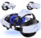 MQ2000 Serie Strap für Meta Quest 3S/3/2, Verstellbare Top Knobs Verbesserte Unterstützung Elite Headstrap, Komfort, Druckfrei für Oculus Quest 2 & Quest 3 Zubehör