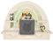 Geschenkfreude Personalisiertes Toniebox Regal für Kinderzimmer - Kinder Wandregal für Tonie Hörfiguren - Magnetisches Tonie Wandregal - aufbewahrung von Tonieboxen und Figuren – Regenbogen