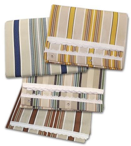 Confezioni Giuliana Tenda da Sole Balcone Italiana da SORMONTO Rigata 140X250-140x300 - Verde, 140x250