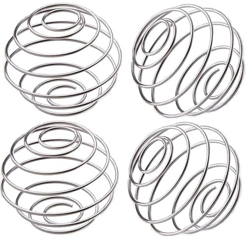 4 Pcs Shaker Ball, Protein Shaker Ball Stainless Steel Circular Spring Balls Protein Shaker Bottle Stainless Steel Bottle Mixer Ball Protein Balls Suitable For Protein Mixed Drinks Stirring Whiskey