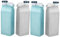 Yardwe 4 Stück Wasserbecher Wasserkessel Sportwasserflaschen Fitness wasserflasche Faltbare wasserflasche auslaufsichere Sportwasserflasche Wasserflasche für den Sport Kieselgel