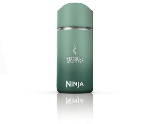 Ninja 300 ml Sip Perfect Hot Drinks Travel Flask, Made BPA-Free, Dishwasher Safe, Insulated Bottle, Green, DW1203EUUKGN