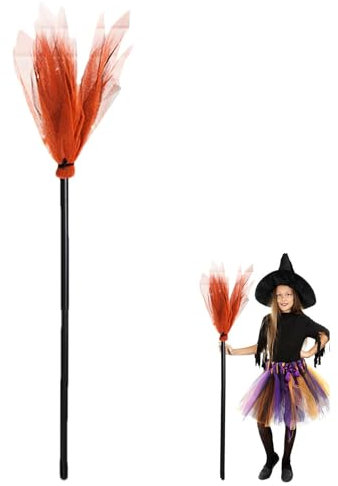 Escoba De Bruja De Halloween | Escoba Voladora | Halloween Bruja Escoba | Escoba De Bruja para Cosplay | Disfraces De Bruja Malvada Decoraciones para Niños Y Niñas