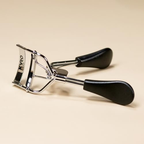 KYRO Beauty Wimpernzange - Stahl, Schwarz, mit Silikon-Pad, für vorgeklebte Wimpern